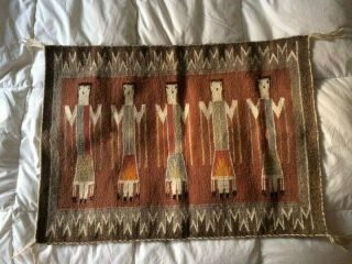 American Indian Navajo Rug Vintage Authentic Hand Woven
