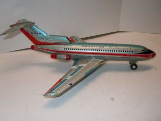 1960 ' s Japan MARX Tin Battery Op 707 Astro Jet Airplane.  A, .  NRES 4