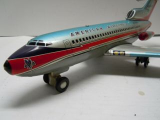 1960 ' s Japan MARX Tin Battery Op 707 Astro Jet Airplane.  A, .  NRES 6