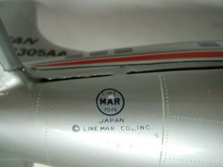 1960 ' s Japan MARX Tin Battery Op 707 Astro Jet Airplane.  A, .  NRES 7