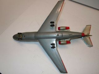 1960 ' s Japan MARX Tin Battery Op 707 Astro Jet Airplane.  A, .  NRES 9