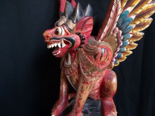 Singa Guardian Temple Figure Bali Traditional Balinese Carving/wayang Topeng