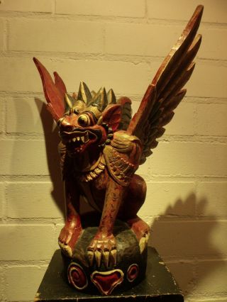 Singa Guardian Temple Figure Bali Traditional Balinese Carving/wayang topeng 8