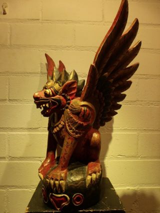 Singa Guardian Temple Figure Bali Traditional Balinese Carving/wayang topeng 9