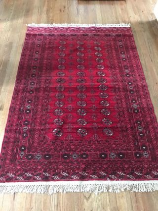 Bukhara Carpet,  Silk Warp And Feft,  Wool Knots 4 