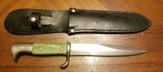 Vtg Wwii German Fighting Knife Boot Knife Dagger Theater Made Handles Estate