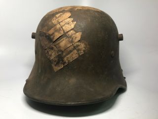 Vintage Wwi Ww1 German Imperial Steel Helmet Si.  66