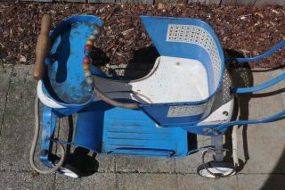 Vintage Taylor Tot Child metal Stroller With Handle Unique Deco Worn Look 5