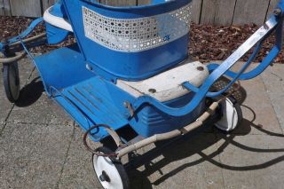 Vintage Taylor Tot Child metal Stroller With Handle Unique Deco Worn Look 9