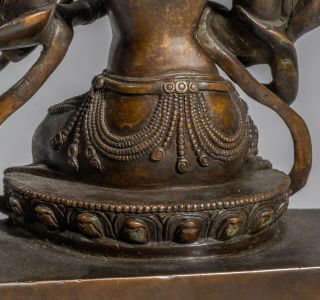 West Nepal/Back Tibetan Antique Bronze Buddha 10