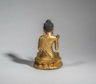 Chinese Antique Gilt Buddha,  Ching Dynasty 3