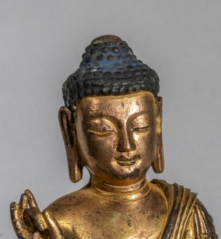 Chinese Antique Gilt Buddha,  Ching Dynasty 6