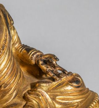 Chinese Antique Gilt Buddha,  Ching Dynasty 7