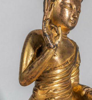 Chinese Antique Gilt Buddha,  Ching Dynasty 8