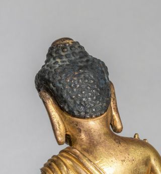 Chinese Antique Gilt Buddha,  Ching Dynasty 9