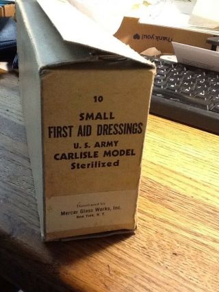 Carlisle First Aid Bandages Box Of Ten U.  S.  Army Marine Military