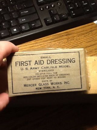 Carlisle First Aid Bandages box of ten u.  s.  army marine military 6