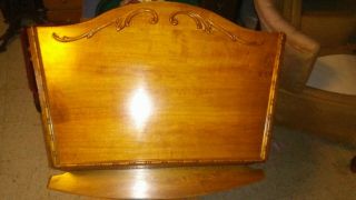 Vintage Hand Made Baby Cradle Maple Wood Restored Grain Detail/finish.