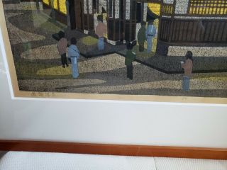 Japanese Woodblock print Masao Ido Framed Signed Numbered 5