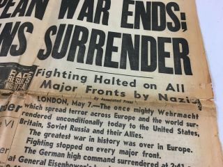 WAR ENDS WW2 Los Angeles Examiner and Herald Express 1945 Newspapers 9