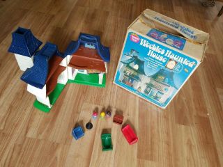 Vintage 1976 Weebles Haunted House Playset - Near Complete