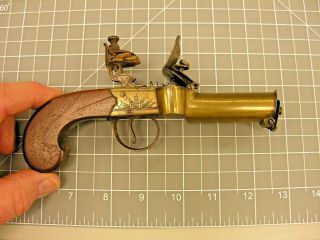 Early 19th c Flintlock Tinder - lighter English Military Armoral Engraving 10