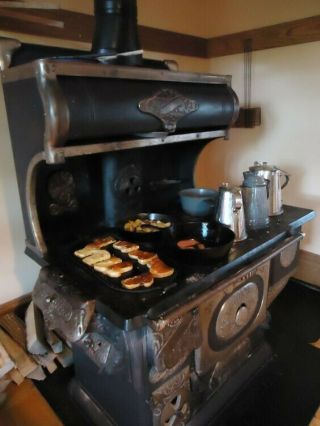 Antique Cast Iron Wood Burning Cook Stove