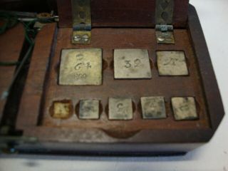 Antique mahogany cased diamond scales by DE GRAVE & SON LONDON 4