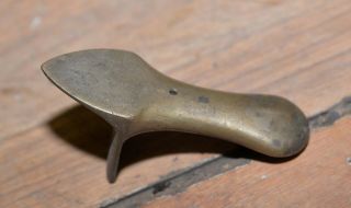 Rare brass hand held corn sheller Decker Keokuk Indiana collectible farm tools 4