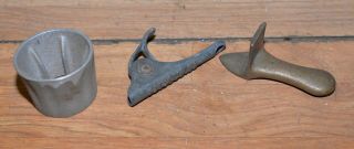 Rare brass hand held corn sheller Decker Keokuk Indiana collectible farm tools 5