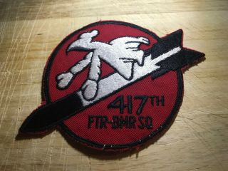 1952 Korea War Us Air Force Patch - 417th Fighter Bomber Squadron - Usaf