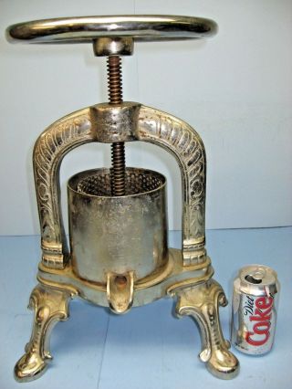 Antique French (?) Duck Press - Ornate,  Gourmet Table Side Press