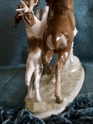 Hutschenreuther Selb figurine “Stag Hunt” 1955 - 1968.  signed by K.  Tutter 5