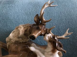Hutschenreuther Selb figurine “Stag Hunt” 1955 - 1968.  signed by K.  Tutter 8