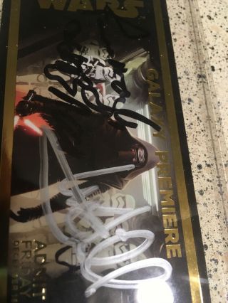 Signed Mark Hamill autograph Star Wars galaxy premiere Theater ticket 4