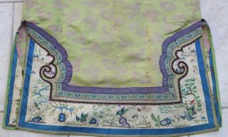 ANTIQUE RARE ROBE CHINESE SILK EMBROIDERY BUTTERFLIES - QING 19TH C. 8