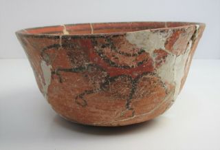 Pre - Columbian Maya Pottery Bowl,  Repaired 4