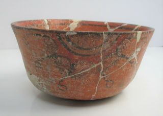 Pre - Columbian Maya Pottery Bowl,  Repaired 7