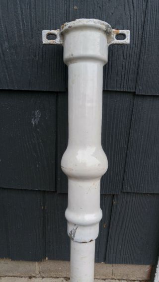 1 Antique Vintage White Porcelain Cast Iron Adjustable Farmhouse Sink Basin Leg 2