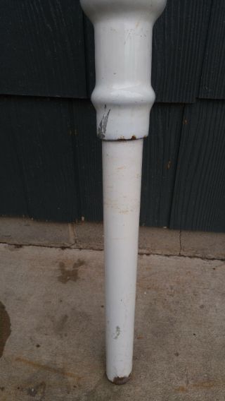 1 Antique Vintage White Porcelain Cast Iron Adjustable Farmhouse Sink Basin Leg 3