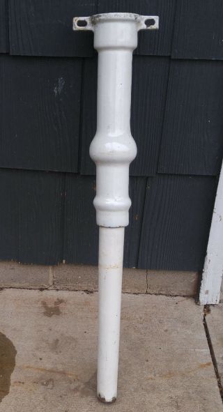 1 Antique Vintage White Porcelain Cast Iron Adjustable Farmhouse Sink Basin Leg 6