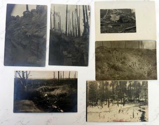 German Wwi Trenches 6 Photos Winterberg Shell Crater 1918