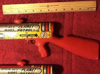 2 REX MARS Marx Planet Patrol 1950s X - 92 space gun rifle rocket 12