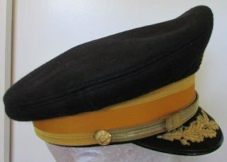 Cavalry Officer ' s Field Grade Dress Blue Visor Hat 2