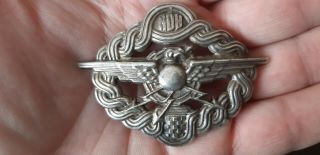 Croatia Old Sign Probably Pilot Medal Of Ndh Croatian Army Of Ww2 Mising A Pin