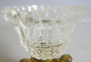 Fine ANTIQUE FRENCH EMPIRE Gilt Bronze & Crystal Cherub Vase c.  1870 4