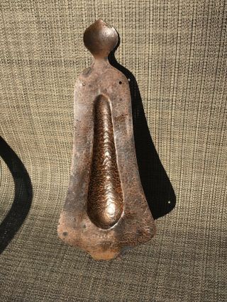 Antique Hand Hammered Arts And Crafts Copper Candle Sconce Roycroft Stickley Era 8