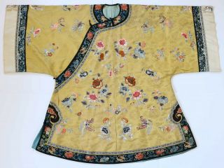 Chinese Damask Silk & Needle - Worked Informal Women 