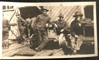 Photo Wwi Aef 20th Engineers Relax In France Identified Doughboy