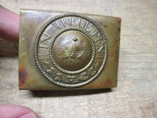 Vintage Wwi Bavarian Belt Buckle Estate Find In Treue Fest Neat Find